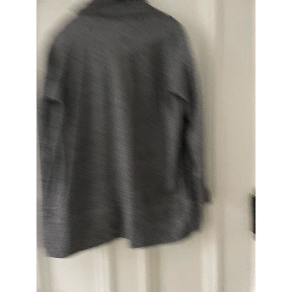 T by Talbots heather gray cardigan sweatshirt PS - Picture 4 of 4